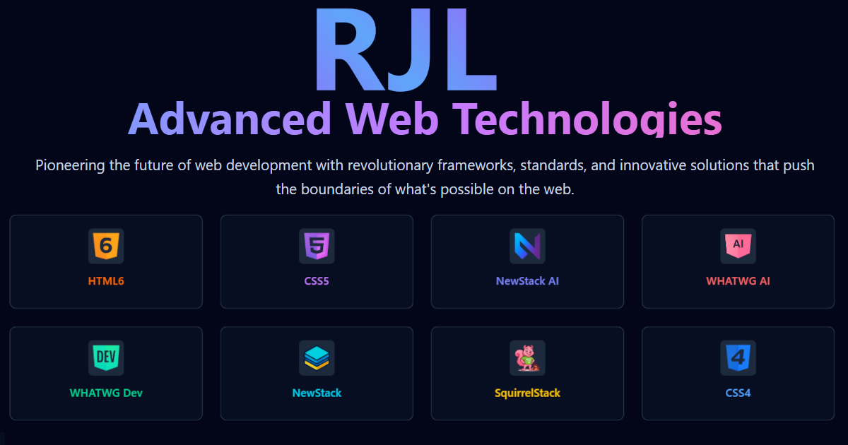 RJL.tech - Advanced Web Technologies & Development Stacks by RJ Lindelof